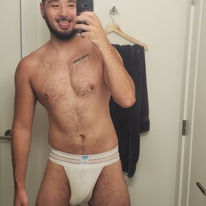 Sweaty jock bulge